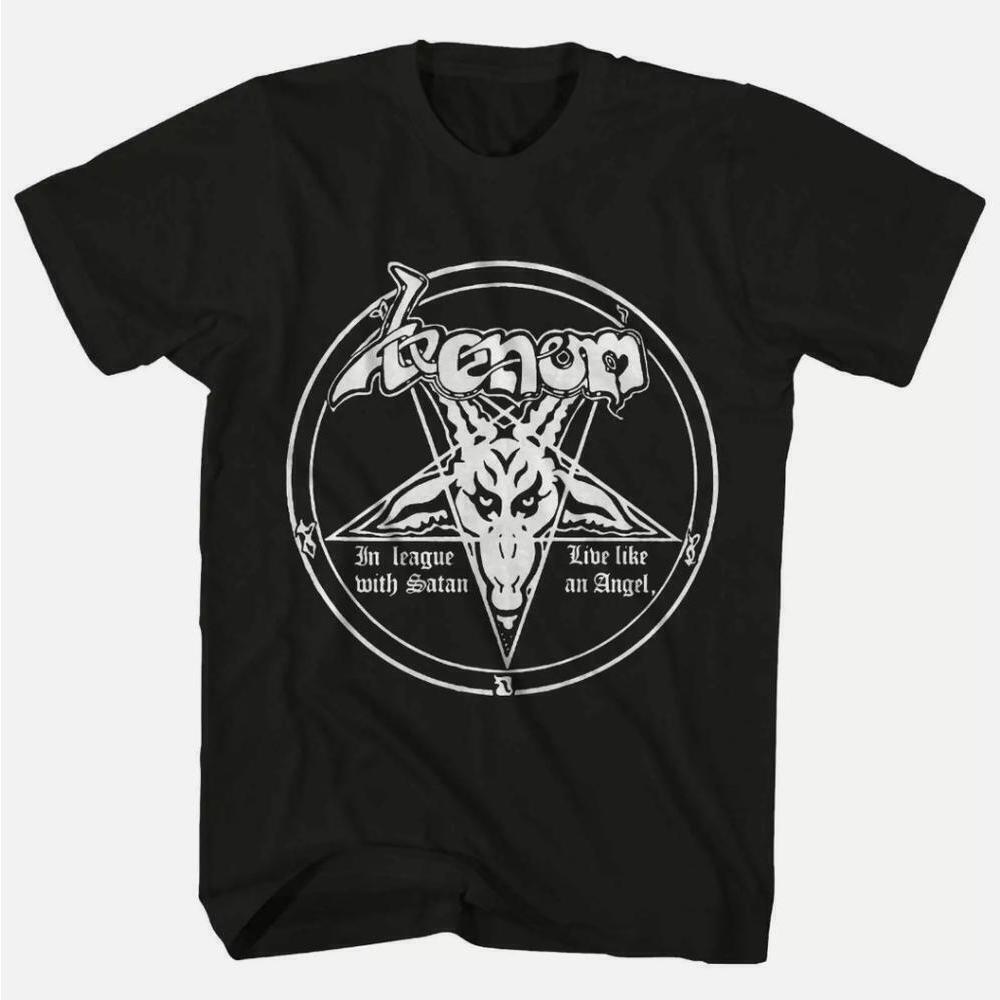 Venom In League With Satan Dark Graphic Streetwear Fan Gift Unisex T-Shirt